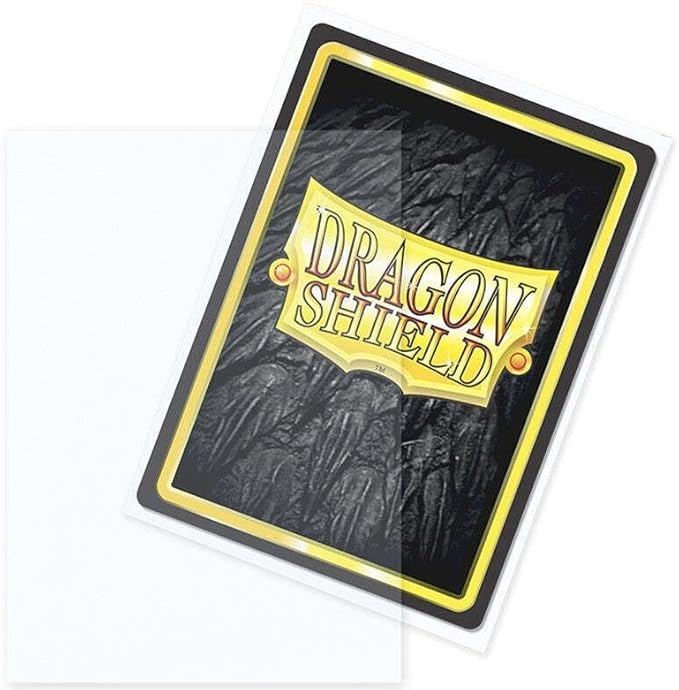 Dragon Shield | Matte Clear Outer Sleeves | 100 CT - Smooth & Tough Premium TCG Sleeves | Compatible with Pokemon, Flesh & Blood, One Piece & Magic The Gathering