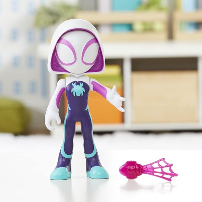 Spidey and his Amazing Friends Marvel Supersized Ghost-Spider Action Figure,Preschool Super Hero Toy,Kids Ages 3 and Up