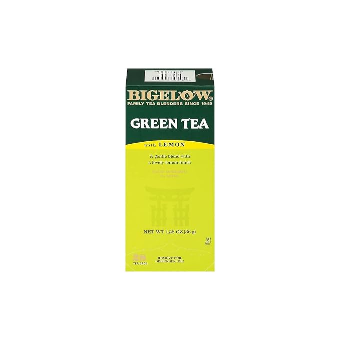 Bigelow Green Tea With Lemon, Lemon, 0.34 Lbs, 28/box