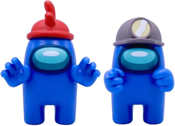 Among Us Collectible Figure โ Blue Crewmate with Minor Hat, 7โณ Action Figure โ Just Toys Series 4