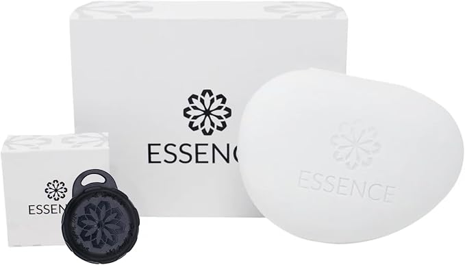 Essence Pearl Travel Case | No Essential Oil | Aromatherapy Nasal Diffuser & Essential Oil Carrying Case | Custom Scent Experience | Travel-Friendly Kit | Black Pod
