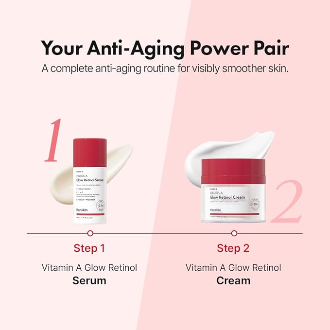 Hanskin Retinol Facial Cream, Repair Fine Lines & Wrinkle, Anti Aging Retinol Moisturizer for Face, For Smoothing Firming Revitalizing Radiant Glow Skin, Korean Skincare, 50ml/1.69 FL Oz