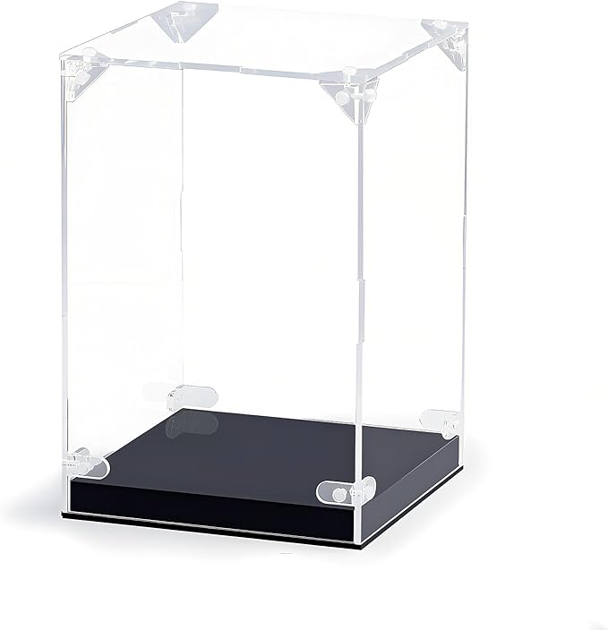 Acrylic Display Case for Action Figures,Clear Acrylic Display Box for Collectibles Home Storage & Organizing Figures Models Doll Toys 6" Lx6 Wx8 H