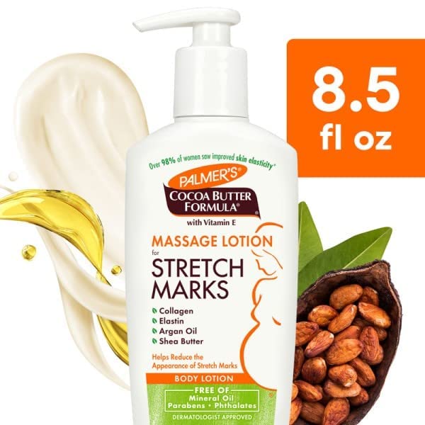 Palmer's Cocoa Butter Formula Massage Lotion For Stretch Marks with Vitamin E, Collagen and Elastin, and Shea Butter, 8.5-Ounce Bottles (Pack of 6)