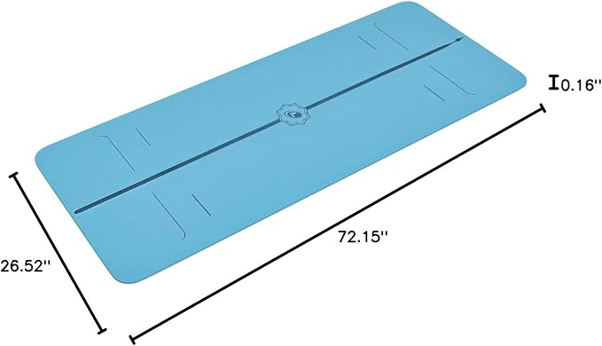 Liforme Evolve Yoga Mat โ Free Yoga Bag Included - Patented Alignment System, Warrior-like Grip, Non-slip, Eco-friendly, Sweat-Resistant, Long, Wide, 4.2mm thick mat for comfort