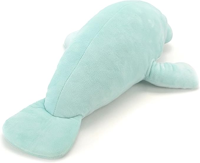 Simulation Manatee Plush Toy, 15.74inch Super Soft Lifelike Manatee Stuffed Animal Plush Toy Cute Kids Birthday Gift Throw Pillow Home Decor