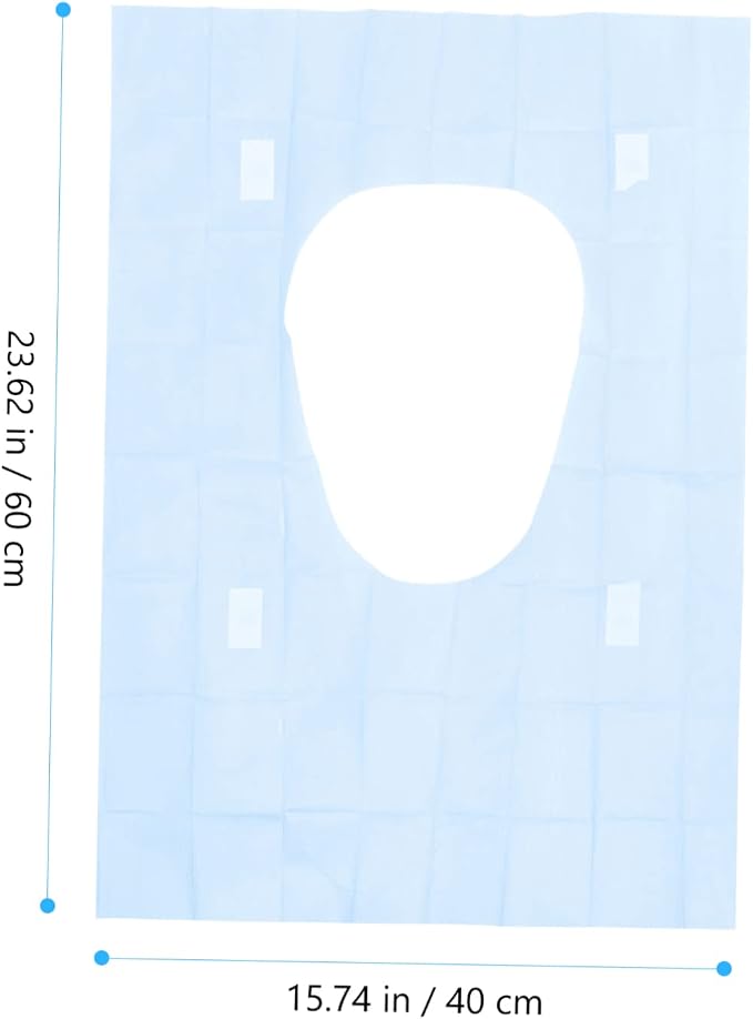 PartyKindom 10pcs Toilet Seat Cover Disposable Cushion for Potty Training Public Bathroom Airplane Safe Easy to Store