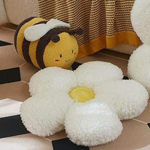 ARELUX Flower Plush Pillow Stuffed Animal Cute Room Decor Indie Flower Throw Pillows Soft Chair Floor Cushion Giant Flower Toy Gifts for Kids 14in