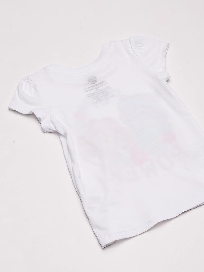 Paw Patrol Girls' Paw Patrol Pup Power Short-Sleeved Puff Tee