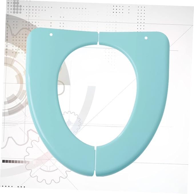 PartyKindom 2pcs Folding Potty Seat Cover Portable Plastic Toilet Training Cushion for Travel Home Use Lightweight Fits Standard Toilets for Adults