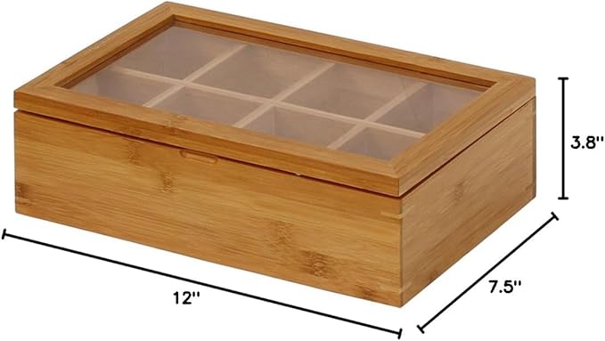 Oceanstar Bamboo Tea Box