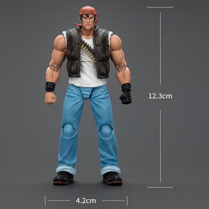 JOYTOY SNK 1/18 Action Figure -KOF'98UM-Ikari Warriors Team-Ralf Jones,9.84",Flexible and Posable Collection Model Birthday Gifts for Kids Age15+ JT01710 Pre Order