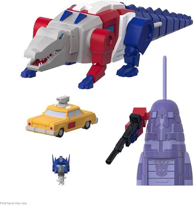 Super7 ULTIMATES! Transformers Alligaticon (G1 Cartoon) - 7" Transformers Action Figure with Accessories Classic Cartoon Collectibles and Retro Toys
