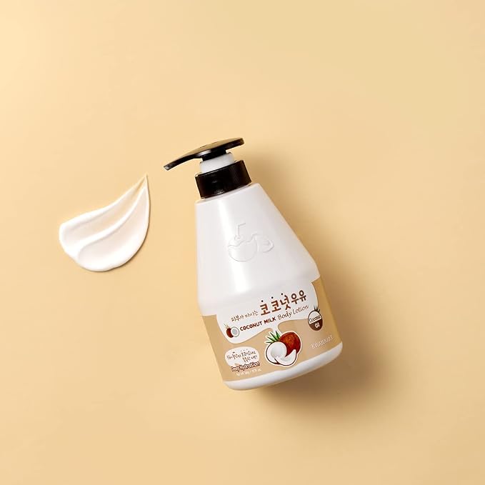 Kwailnara Coconut Milk Body Wash & Lotion Set (19.75 Oz Each) – 2-Piece Korean Skincare Duo for Hydrated & Silky Skin | Milk Protein, Royal Jelly & Restorative Coconut Extract | Paraben-Free