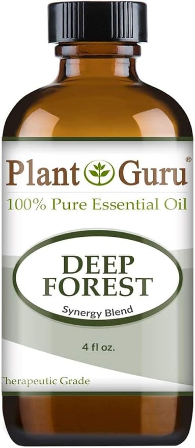 Deep Forest Essential Oil Blend 4 oz 100% Pure, Undiluted, Therapeutic Grade. Aromatherapy, Respiratory System Support, Air Purifier, Natural Christmas Tree Scent