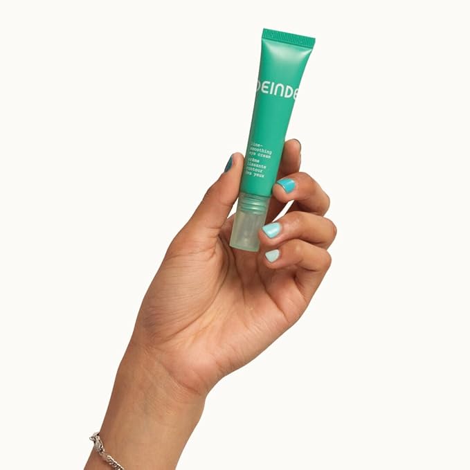 DEINDE Smooth + Cool Duo with Line-Smoothing Eye Cream Plus Ultra-Cooling Mini Roller for Visibly Smoother, Softer, and Plumper Under Eyes