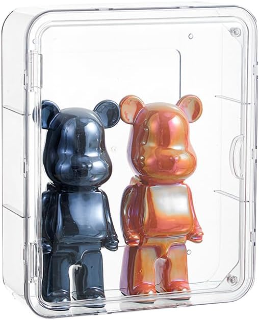 3 Tiers Clear Display Case for Figures, Acrylic Storage Organizers Box with Magnetic Door, Wall-Mounted Dustproof Showcase for Collectibles Action Figure