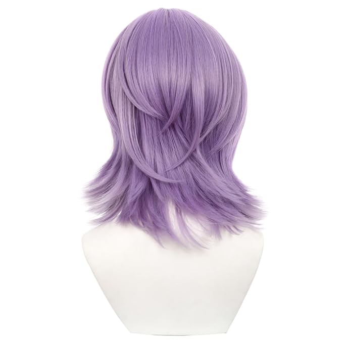 Men Mystery Saja Costume Wig Anime Demon Boys Cosplay Props Halloween Party Outfit Accessories Merch Purple
