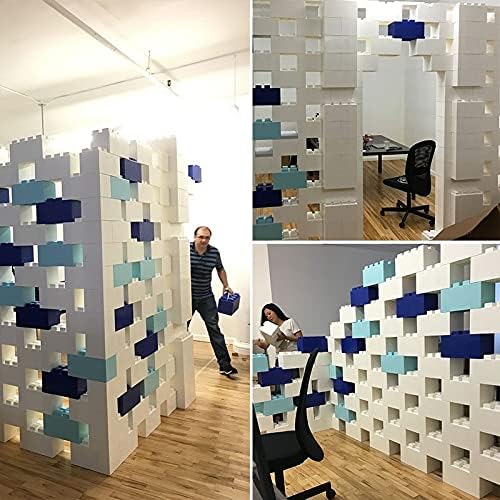 EverBlock Single Color Combo Pack | Giant Building Blocks | Easy to Connect & Reuse | Indoor & Outdoor Use | Build Displays & Structures | Light Blue