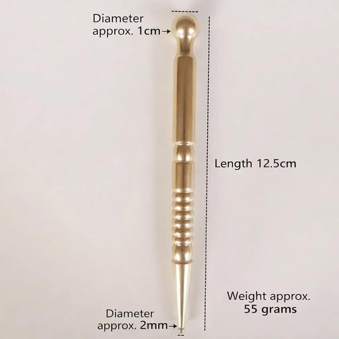 Copper Nose Wand,Massage Wand Pure Dual Tip Stress Relief Tool