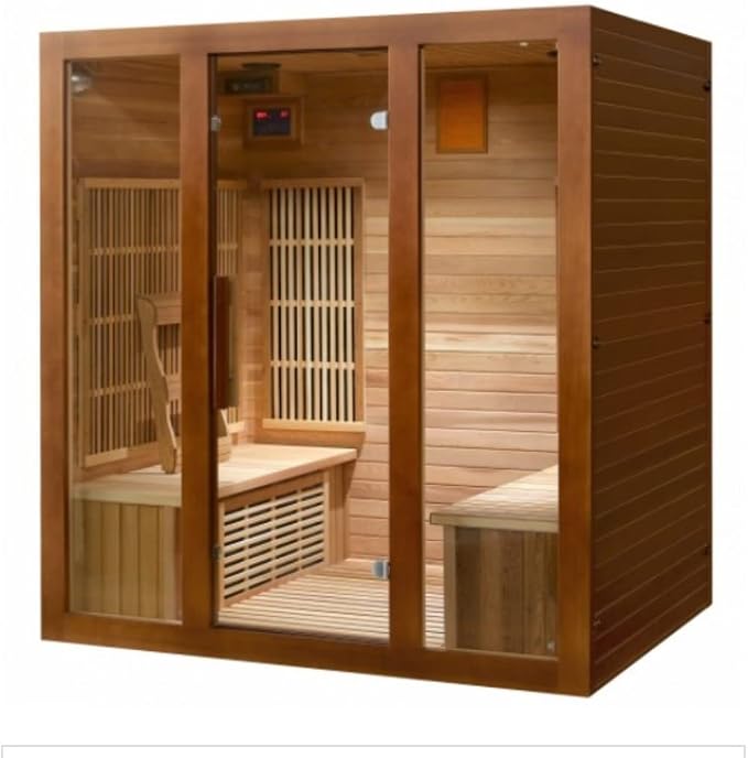 Generic Roslyn 4-Person Indoor Infrared Cedar Sauna