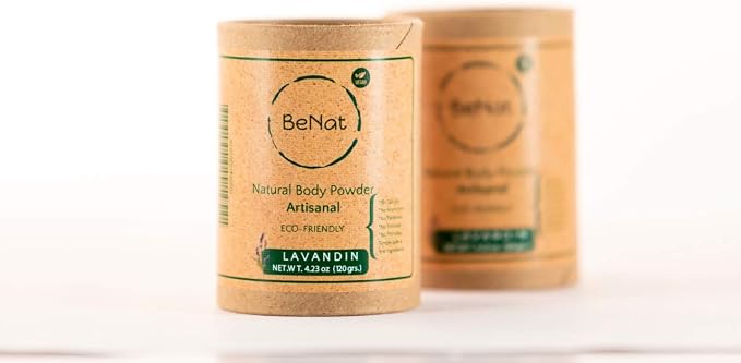 BeNat Talc Free All Natural Body Powder for Men, Women, Kids and Babies Ultimate Comfort Moisture Absorbing Natural Body Deodorant Powder with 24 Hour Odor Protection 4.2 oz.