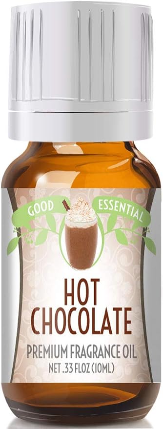 Good Essential Professional Hot Chocolate Fragrance Oil 10ml for Halloween, Christmas, Diffuser Oil, Candles, Soaps, Lotions, Perfume 0.33 fl oz