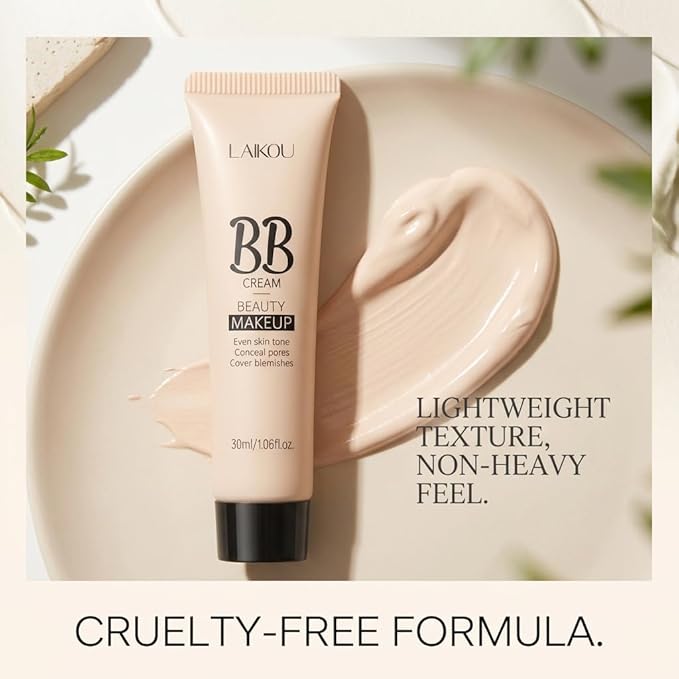 Korean BB Cream & Foundation 2-in-1 - Buildable Coverage Tinted Moisturizer with SPF, for a Natural Matte Finish & All-Day Wear (270 Wheat)