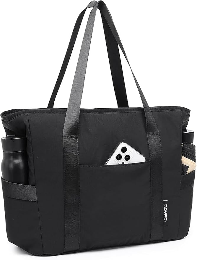 MOYAQI Gym Bag for Women with Zipper, Nurse Work Tote with Compartments, Womens Beach Yoga Bag for Sport, Travel