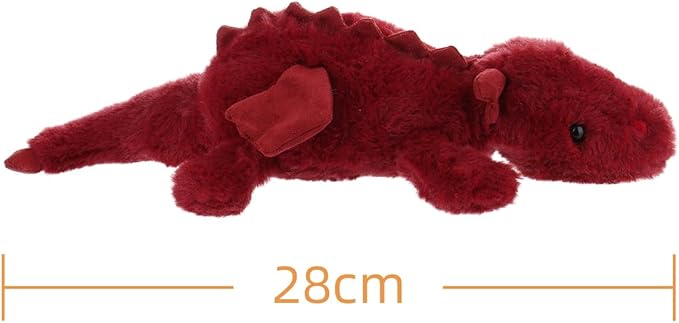 Apricot Lamb Plum Lying Dragon Stuffed Animals for Kids, Soft Cute Plush Toys for Baby Girl and Boy, 11 Inches