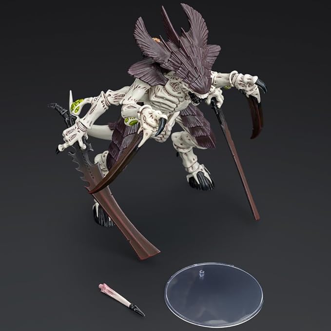 JOYTOY 1/18 Action Figure Warhammer 40,000 Tyranids Hive Fleet Leviathan Tyranid Warrior with Boneswords 1 and 2 2PCS Collection Model Birthday Gifts