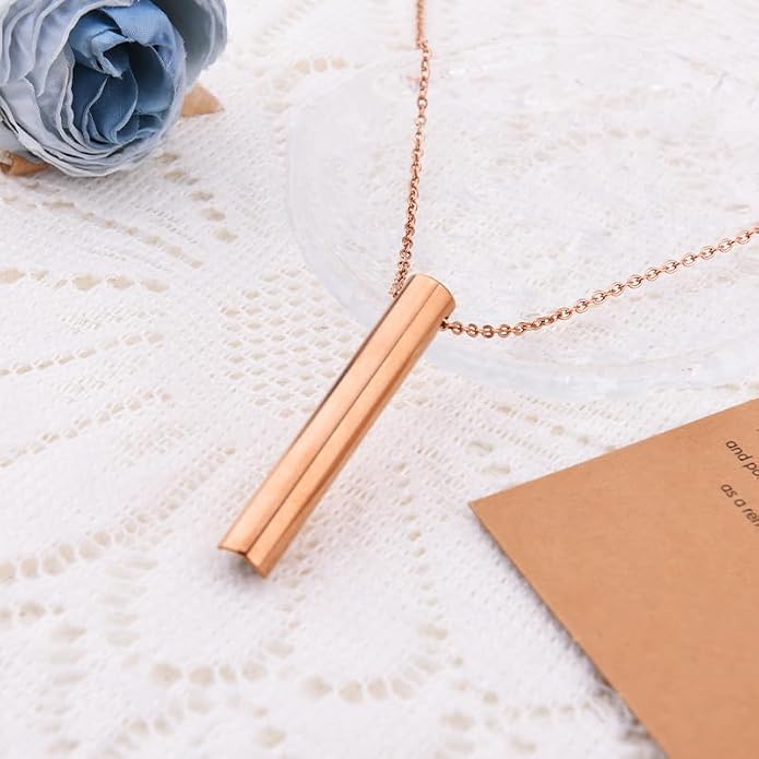 Mindful Breathe Necklace for Men Women Quit Smoking Breathe Whistle Pendant Stress Relief Necklace Anxiety Relief Gift