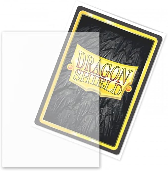 Dragon Shield | Standard Size Card Matte Sleeves | 100 CT - Non Glare Smooth & Tough Premium TCG Sleeves | Compatible with Pokemon, Flesh & Blood, One Piece & Magic the Gathering | Clear