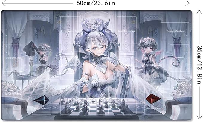New Playmat Labrynth of The Silver Castle CCG TCG Trading Card Game Mat + Free Bag (ZD039-939-A)