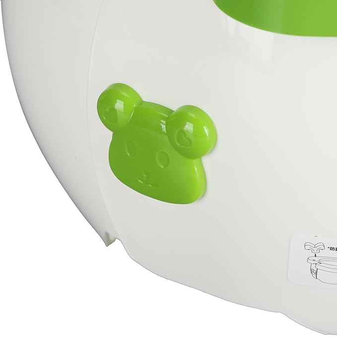 Yinhing Toddler Potty Training Toilet 2 in Foldable Portable Travel for Kids Green Compact Design Easy to Non Slip Base (Green)