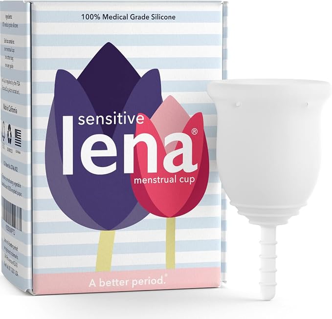 Lena Original Small & Lena Sensitive Small Menstrual Cups – Reusable Period Cups for Active and Sensitive Days