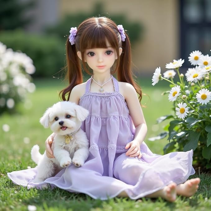 Silicone Seamless Female Action Figure, Flexible Female Figure, Doll Suitable for Cosplay/Photography/Art TPE Bodies and PVC Heads, Random Hair and Clothes 39inch (108CM H Natural Color)
