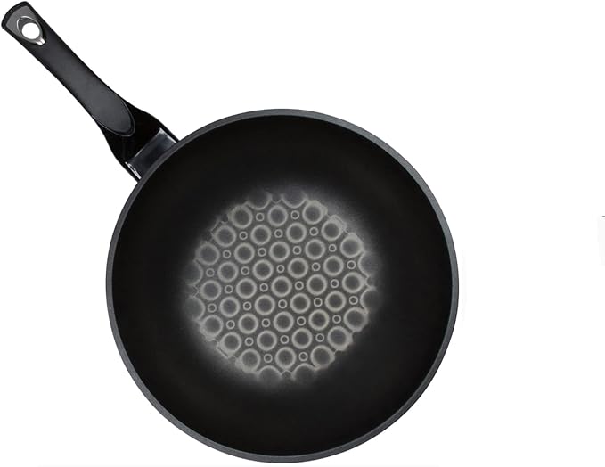 3D Marble Non-Stick, Non-Scratch Coating Wok Pan. (Made in Korea). (22cm)