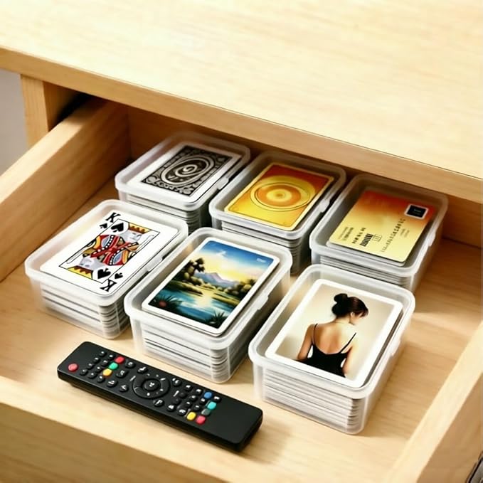 3PCS Card Case for UNO Card, Plastic Playing Card Case, Card Holder Box, Plastic Card Storage Box(NO Cards)
