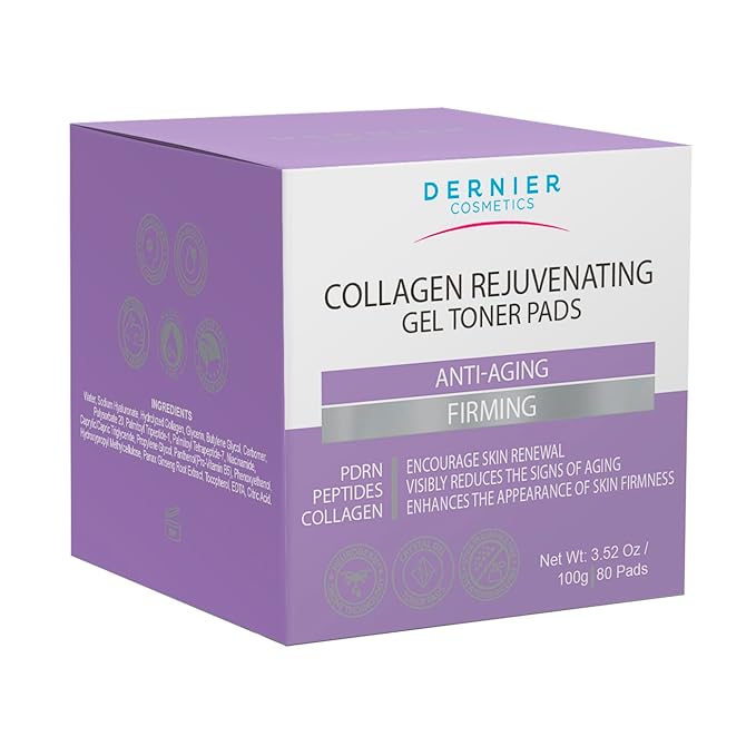 Dernier Anti Wrinkle Patches – Collagen Face Mask with Peptides & PDRN, Patches for Women Skincare – Anti Aging Beauty Pads – Collagen Face Mask Treatment | 100g - 80 Pads