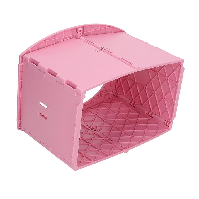Yinhing Toddler Potty Foldable PP Portable Toilet for Camping Travel Road Trips Distance Driving Lightweight Compact Easy to Safe Design for Kids (Pink)