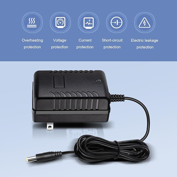 6V Battery Charger for Ride on Toys, 6V Charger for Kidzone Bumper Car, 6V Charger for Ride on Car Best Choice Products SUV Powered Accessories, Universal 6V Bumper Car Charger for Flybar
