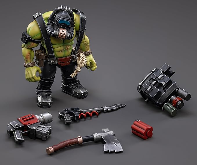 JOYTOY Warhammer 40K 1/18 Action Figures, Ork Kommandos Dakka Boy Snarit Perfect for Collectors & Decor, Ideal Gift for Birthdays, Christmas, Character Figure - JT2955