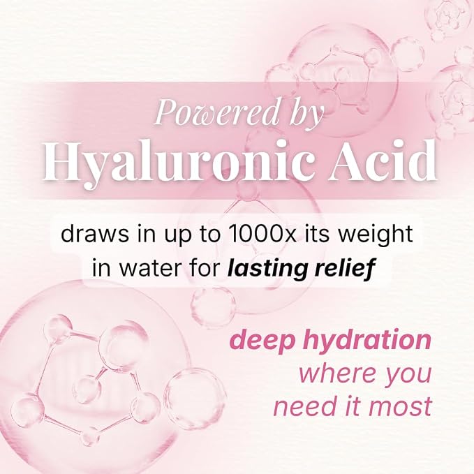 VLUSH Hyaluronic Acid Vaginal Moisturizer – Hormone-Free & Estrogen-Free Suppositories for Vaginal Dryness Relief – Fragrance-Free Intimate Comfort for Menopause & Perimenopause (10 Count)