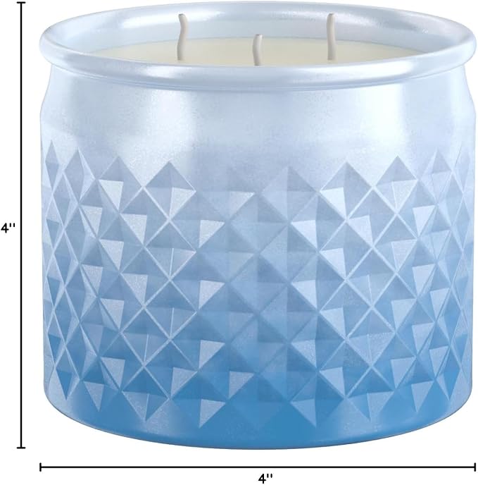 Candle-lite Holiday Scented Candles, Winter Fleece Scent, 10 oz 3-Wick Jar Candle, Proudly Poured in The USA, Christmas Home Decor Candle, 40 Hours of Burn Time, Holiday Gift for Men and Women