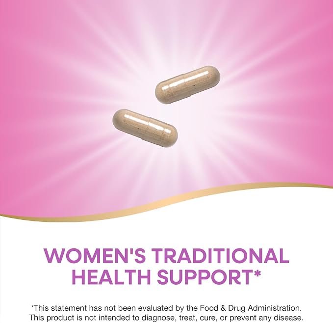 Nature's Way Wild Yam Root Capsules, Women's Traditional Health Support*, 700 mg per 2-Capsule Serving, Non-GMO Project Verified, 180 Vegan Capsules (Packaging May Vary)
