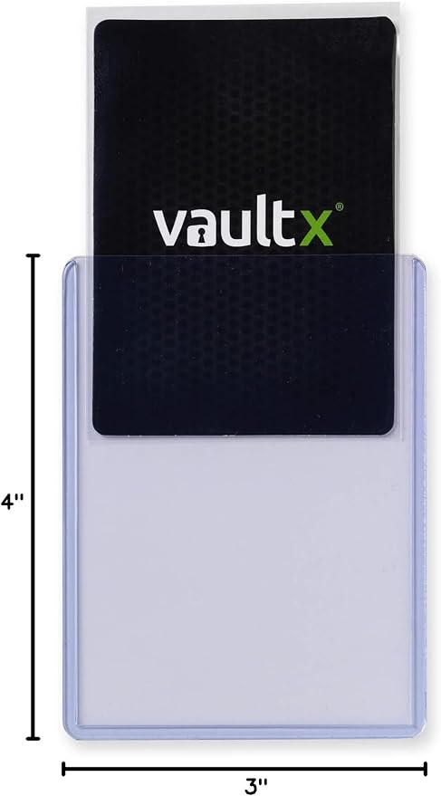 Vault X Toploaders 35pt (100 Pack), 3" x 4" Seamless Clear Rigid Card Holders for Trading Cards TCG