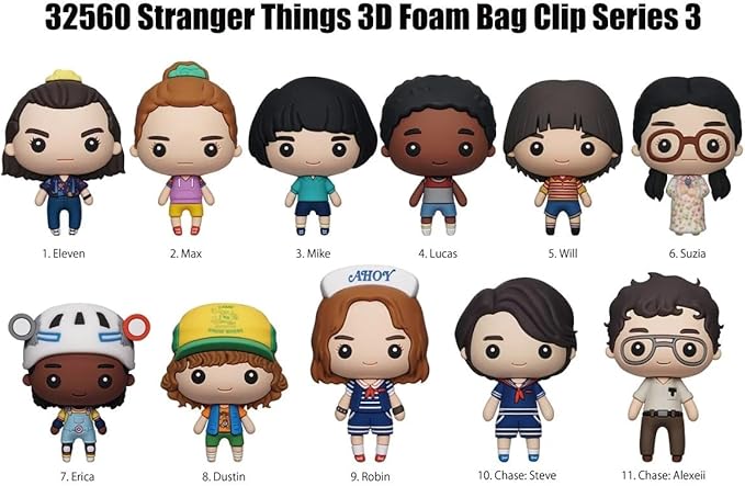 Stranger Things 3D Foam Bag Clip - Series 3