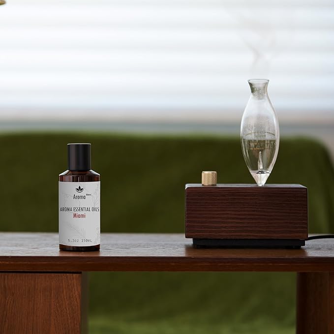 Diffuser Oils Scents - Miami Essential Oil Blend - Luxury Hotel Inspired Home Aromatherapy Diffuser Oil - Pear, Lily of The Valley - for Diffuser, Humidifier, Ultrasonic, Reed - 150ML