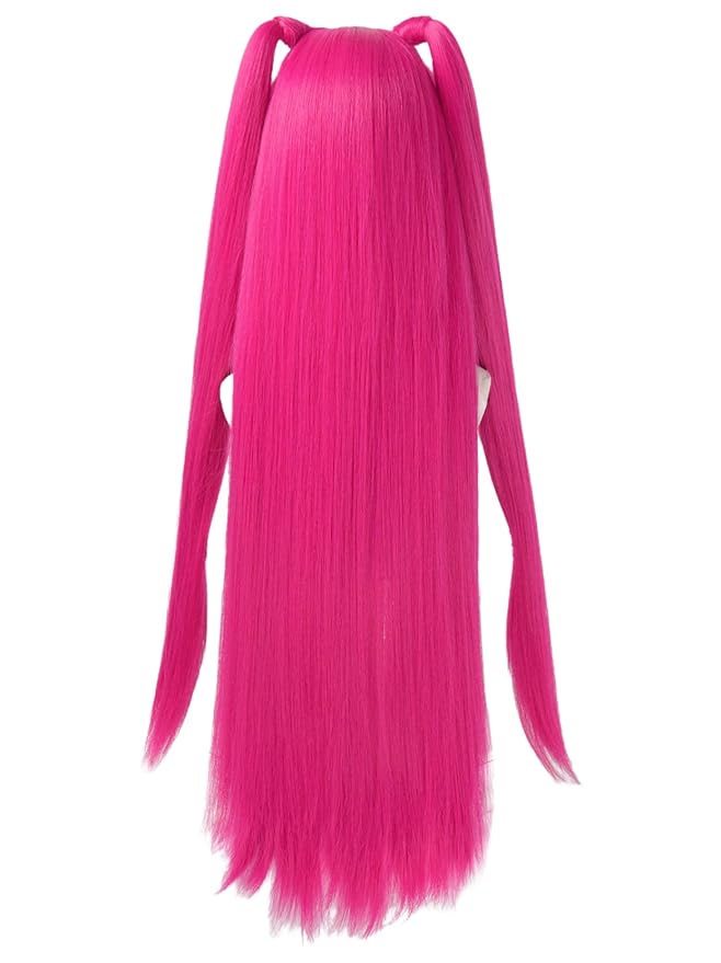 Anime Cosplay Wig Rose Red Long Straight Hair Halloween Party Costume Wig